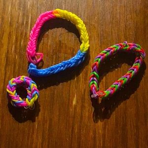 Homemade ring also two bracelets